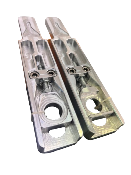 Billet Swingarm Extensions Silver for  YAMAHA TRACER 9 2021+/ MT-09 2021+ extra long